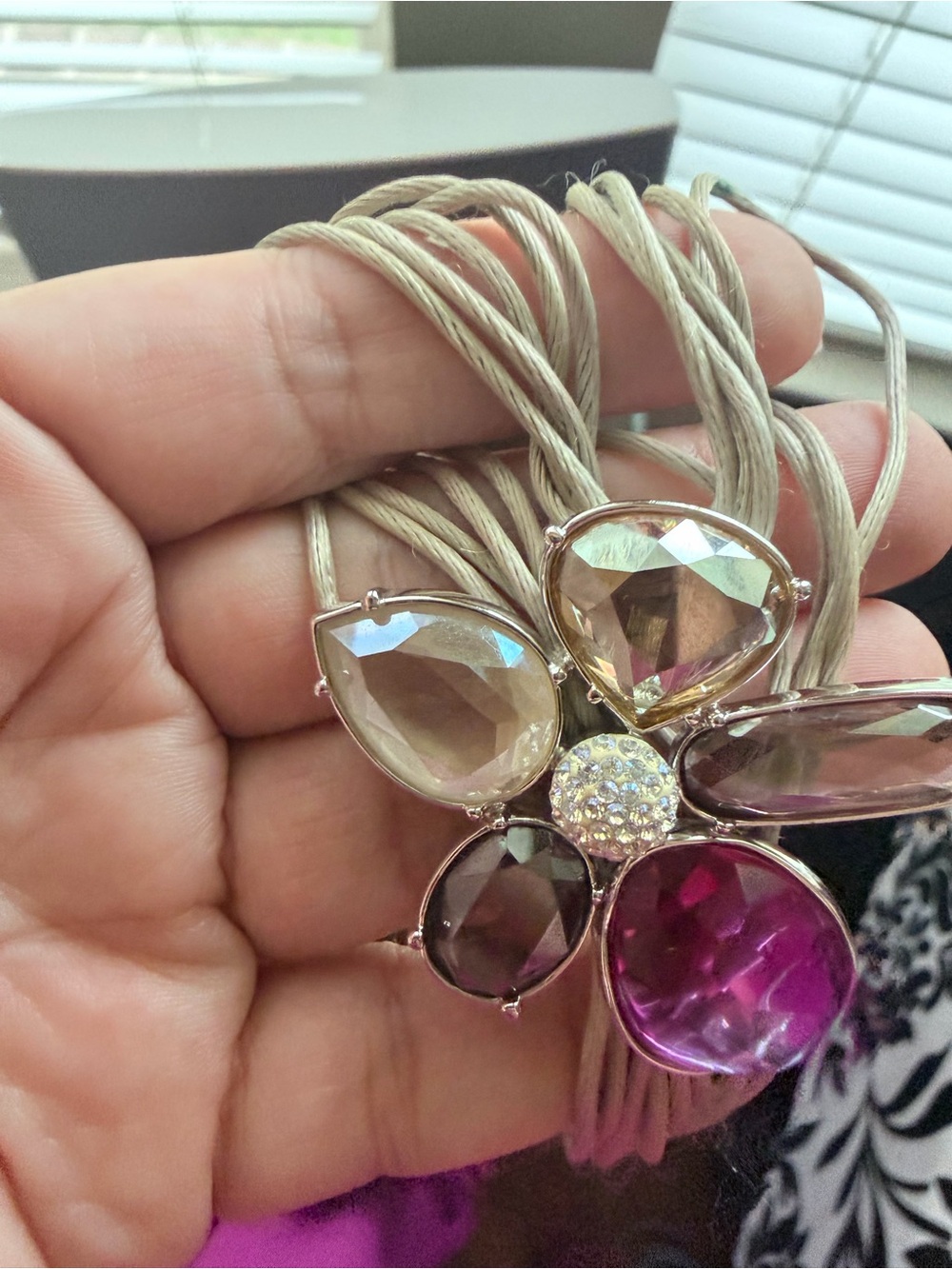 Swarovski Floral Pendant Necklace